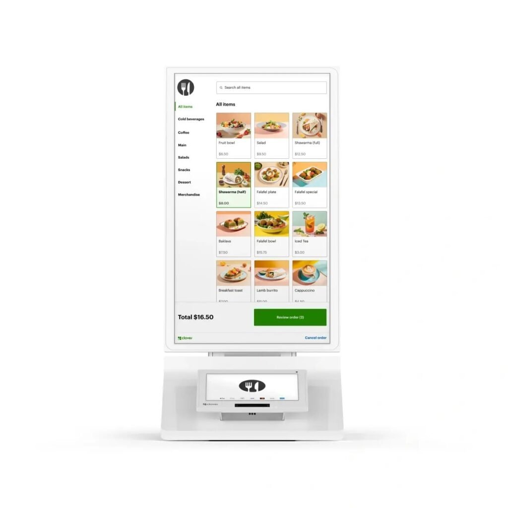 Clover Kiosk Mini — self ordering kiosk for quick service restaurants comparison
