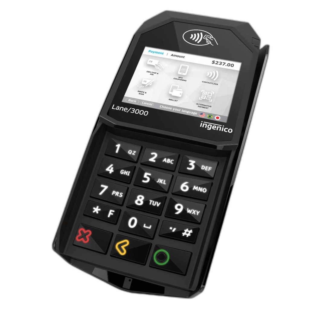 Lane 3000 integrated payment terminal for MICROS POS